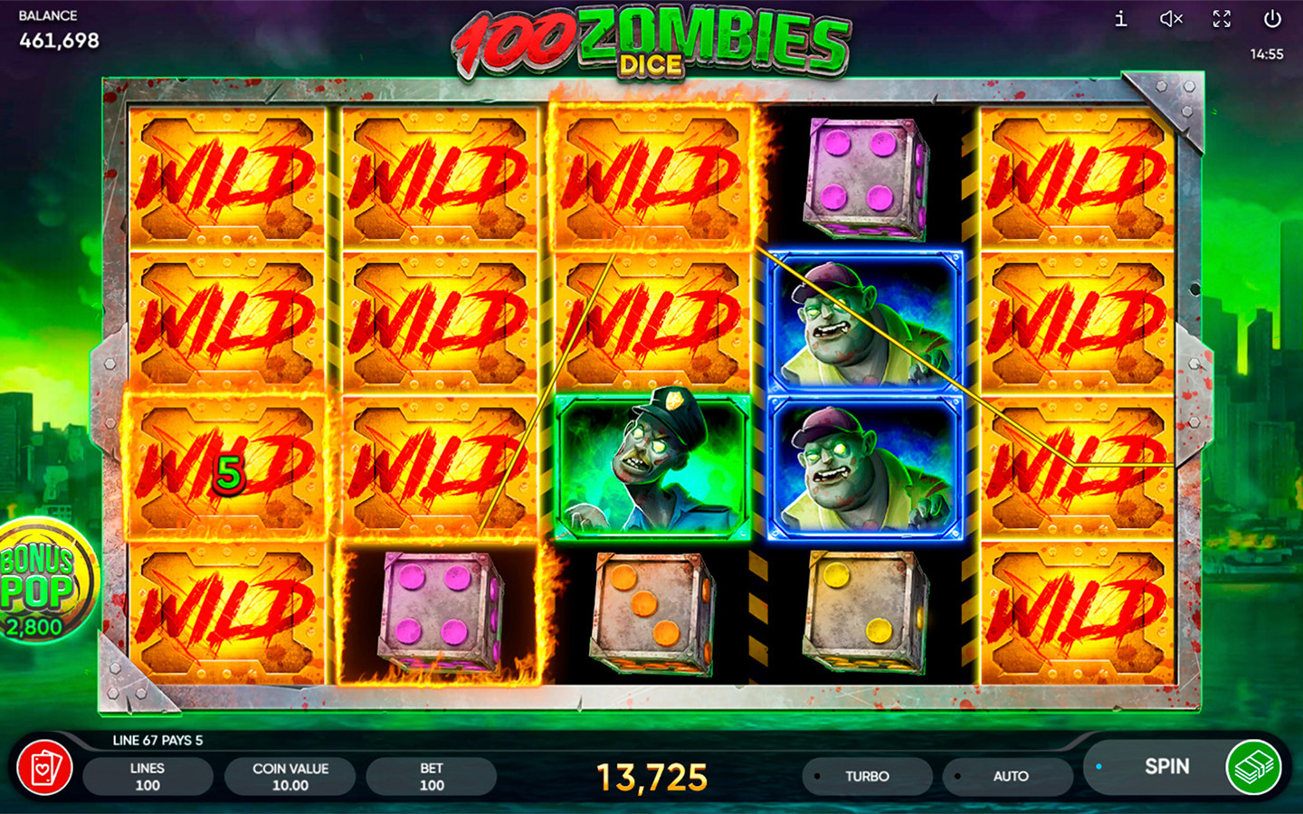 100 Zombies Dice — Game screenshots 10 | GamblingShot