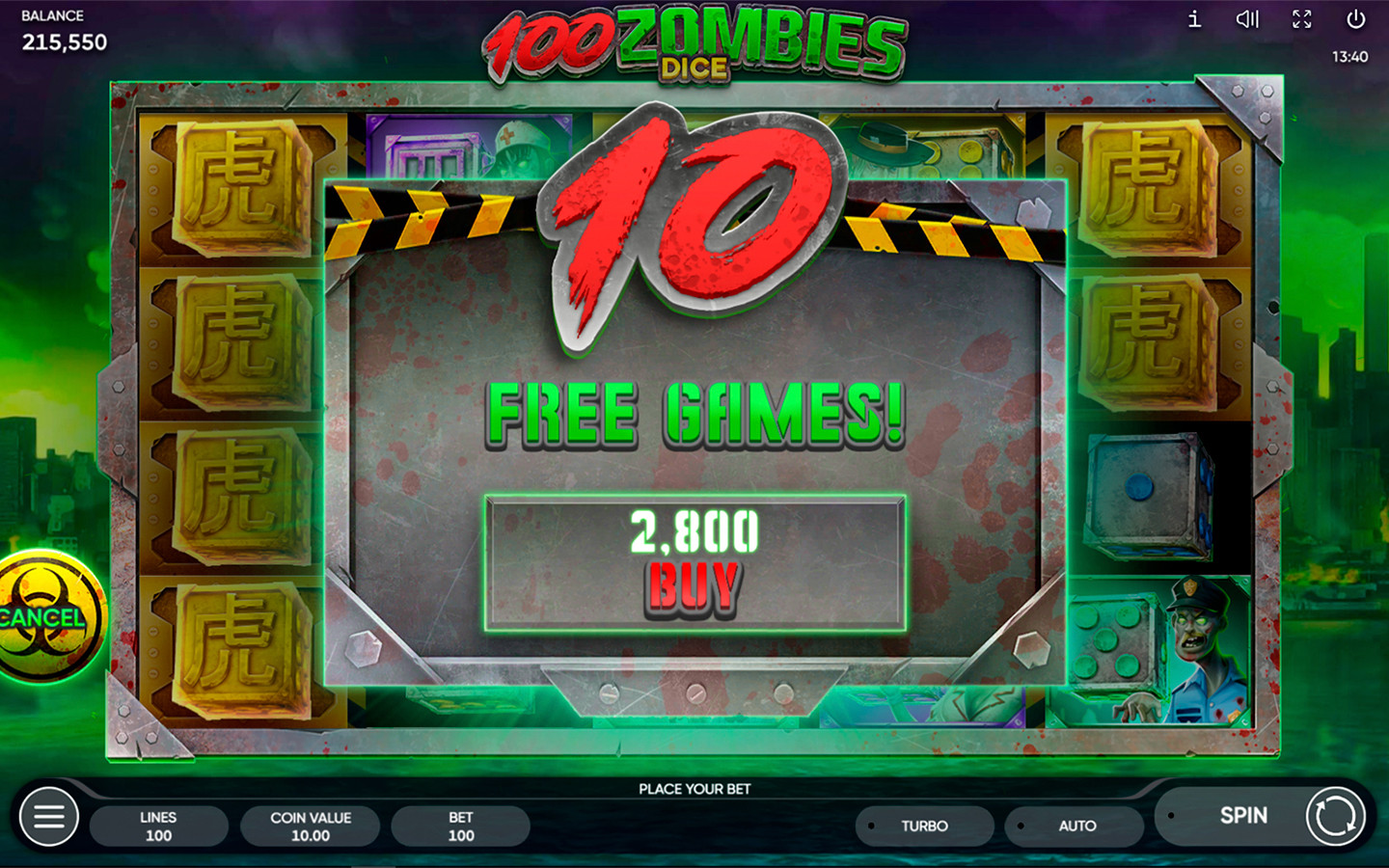 100 Zombies Dice — Game screenshots 4 | GamblingShot