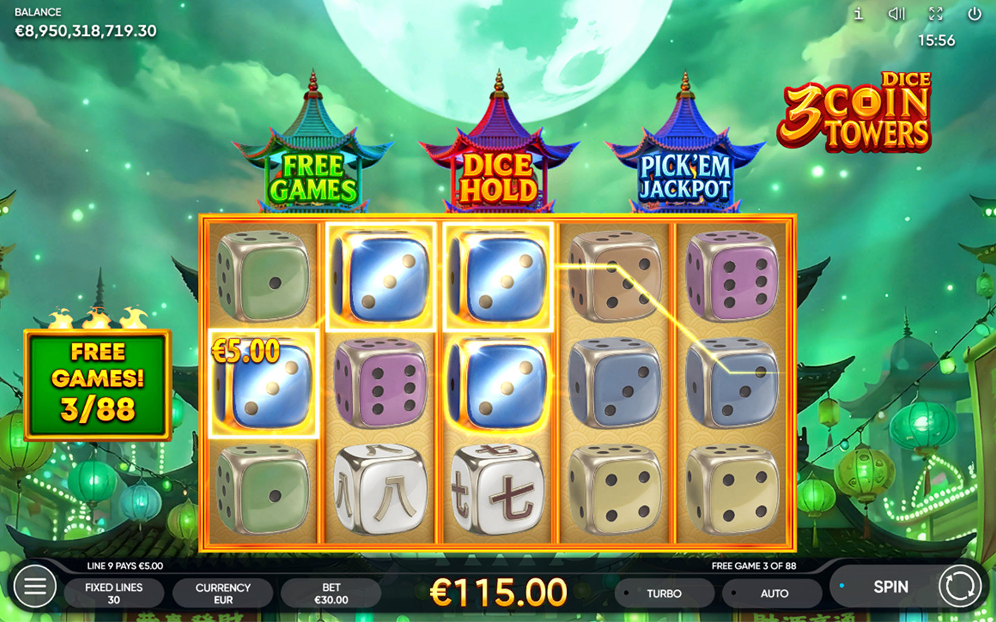 3 Coin Towers Dice — Скриншоты из игры 3 | GamblingShot