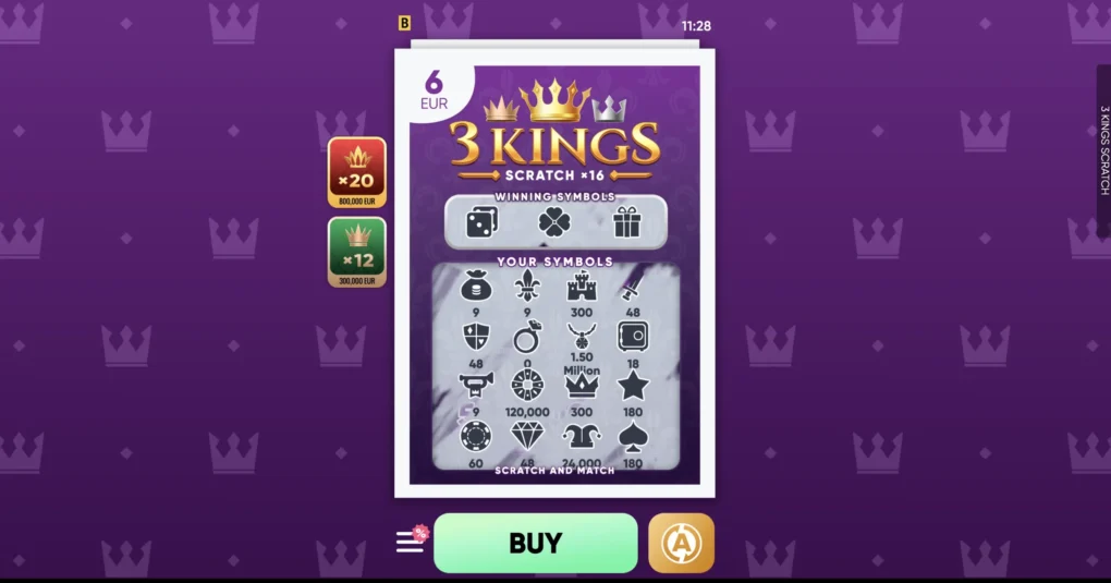 3 Kings Scratch — Game screenshots 2 | GamblingShot