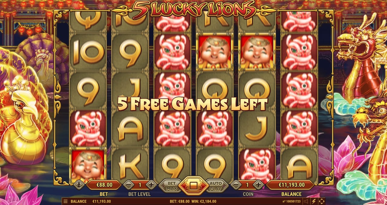 5 Lucky Lions — Скріншоти з гри 1 | GamblingShot