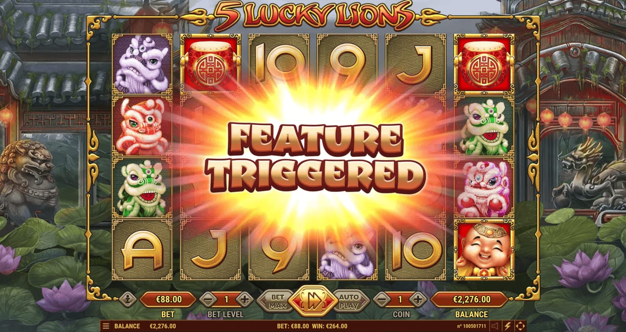 5 Lucky Lions — Скріншоти з гри 2 | GamblingShot