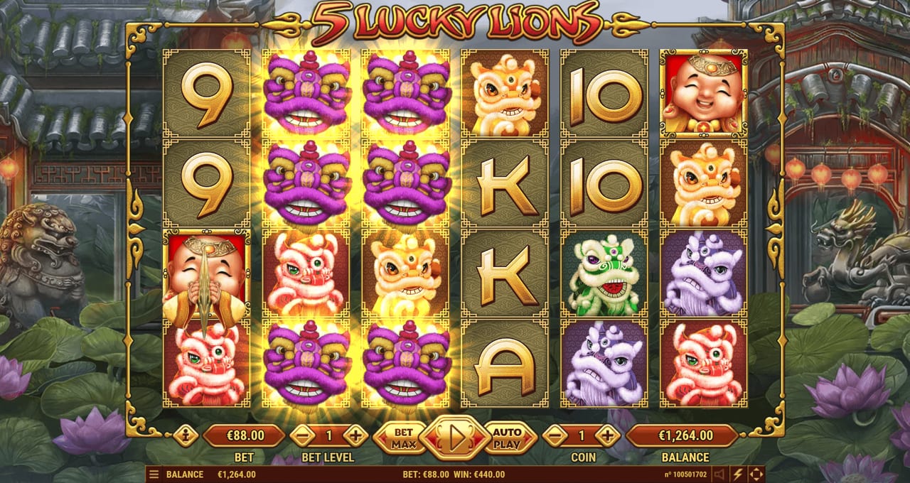 5 Lucky Lions — Скріншоти з гри 7 | GamblingShot