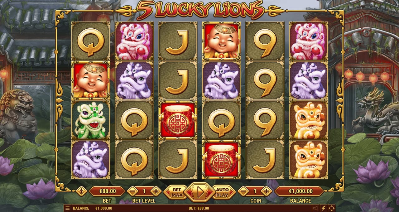5 Lucky Lions — Скріншоти з гри 8 | GamblingShot