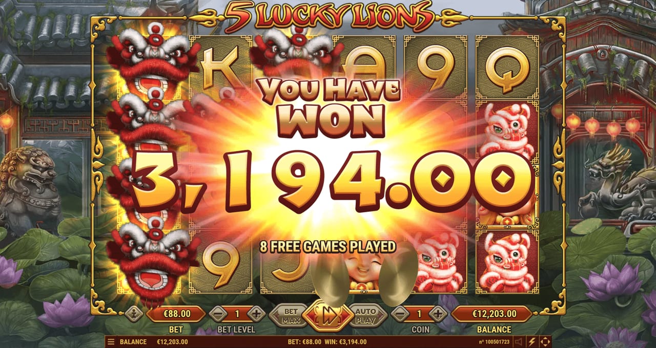 5 Lucky Lions — Скріншоти з гри 9 | GamblingShot