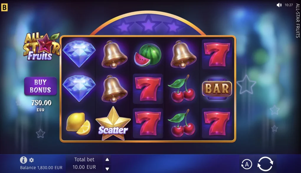 All-Star Fruits — Скриншоты из игры 1 | GamblingShot