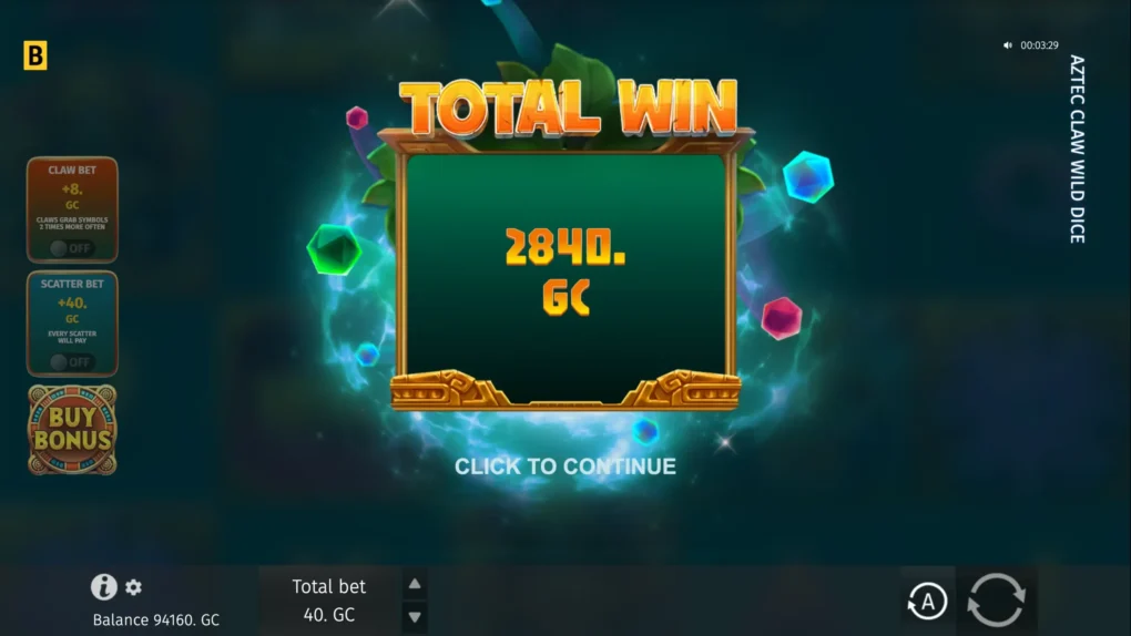 Aztec’s Claw Wild Dice — Скріншоти з гри 4 | GamblingShot