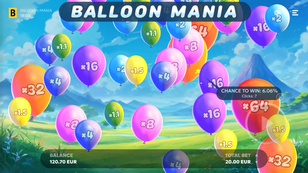 Balloon Mania — Скріншоти з гри 1 | GamblingShot
