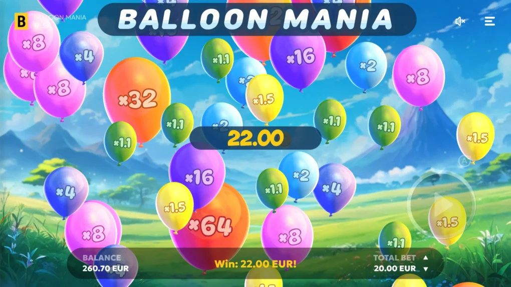 Balloon Mania — Скріншоти з гри 3 | GamblingShot