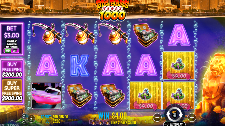 Big Bass Vegas 1000 — Скриншоты из игры 3 | GamblingShot