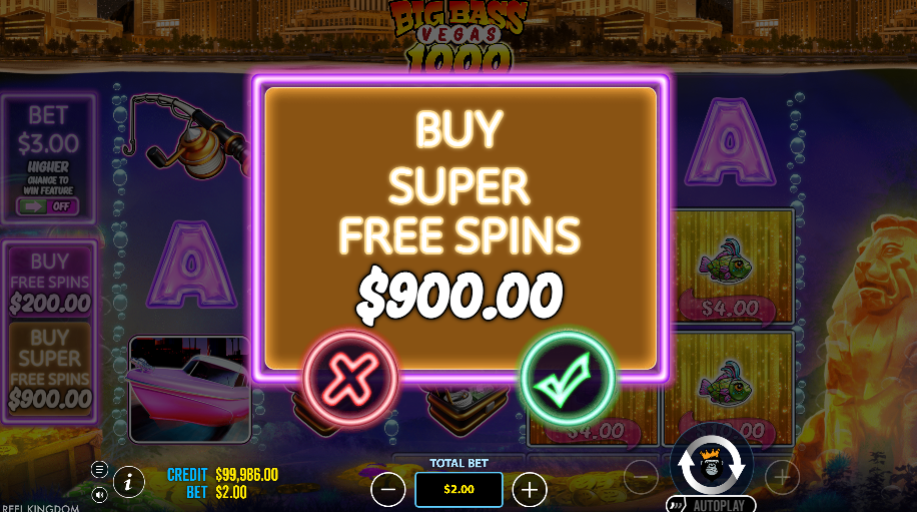 Big Bass Vegas 1000 — Скриншоты из игры 4 | GamblingShot