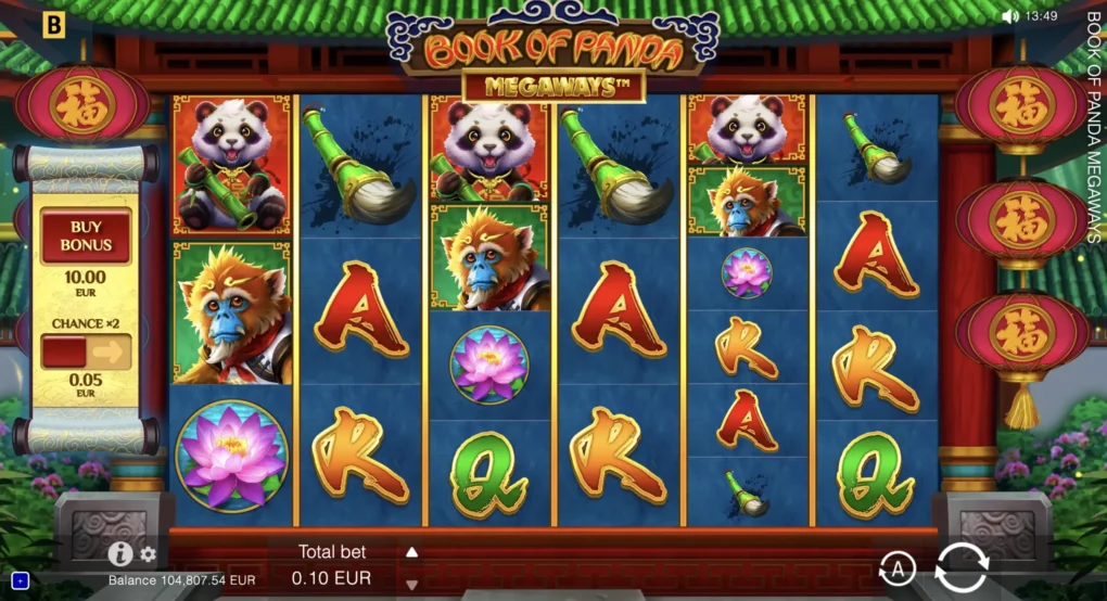 Book of Panda MEGAWAYS — Скриншоты из игры 3 | GamblingShot