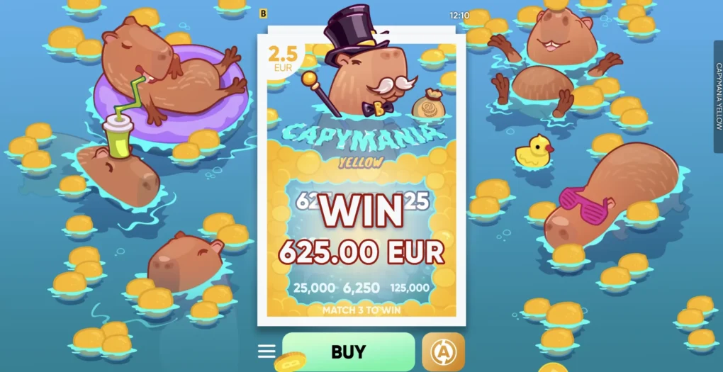 Capymania Yellow — Скріншоти з гри 2 | GamblingShot