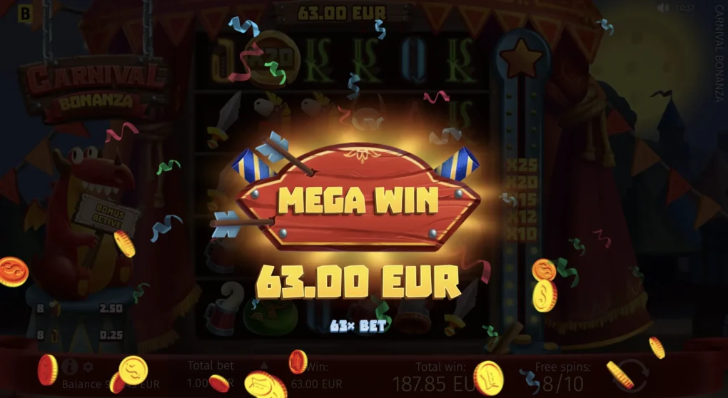 Carnival Bonanza — Game screenshots 5 | GamblingShot