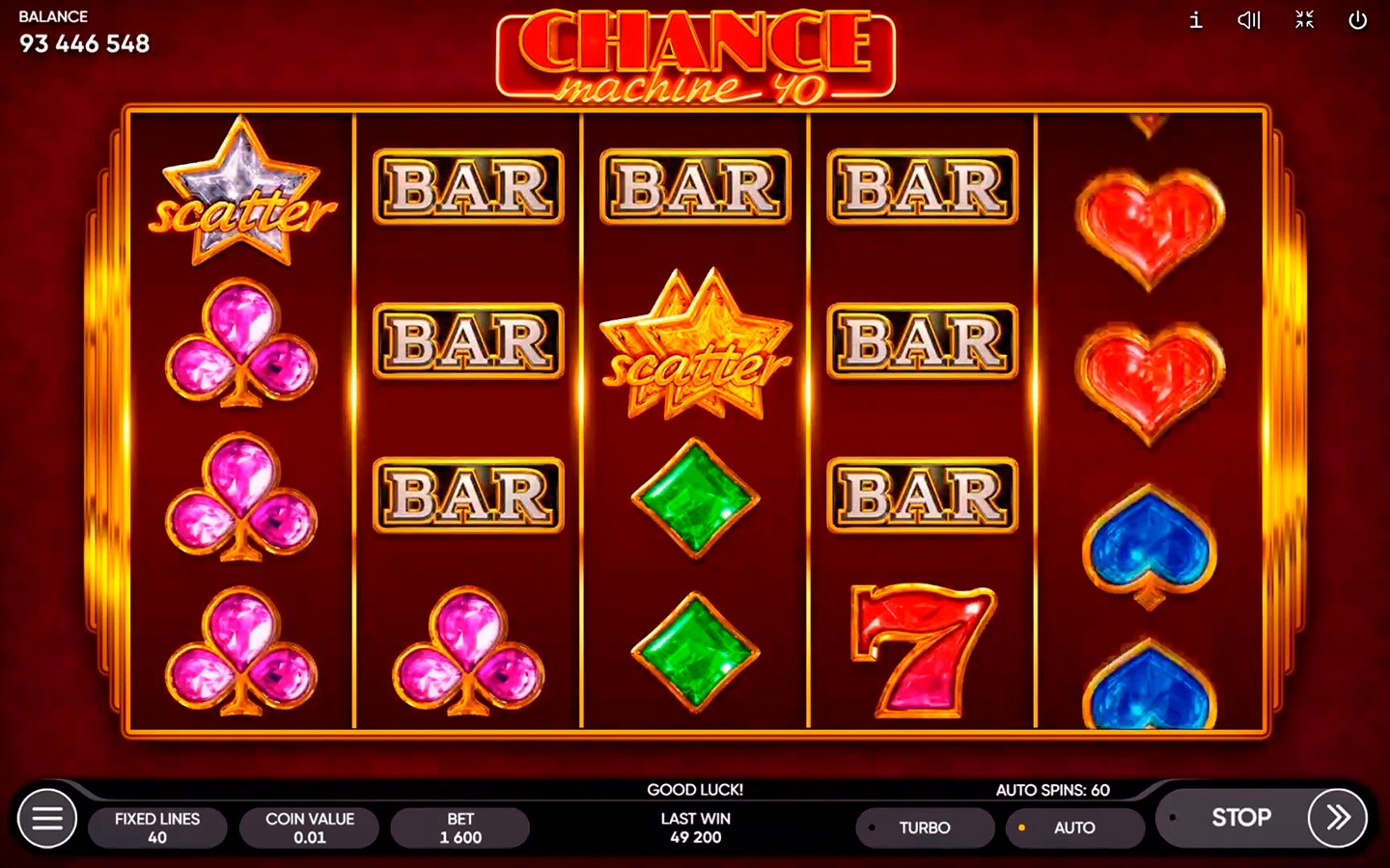 Chance Machine 40 — Скріншоти з гри 1 | GamblingShot