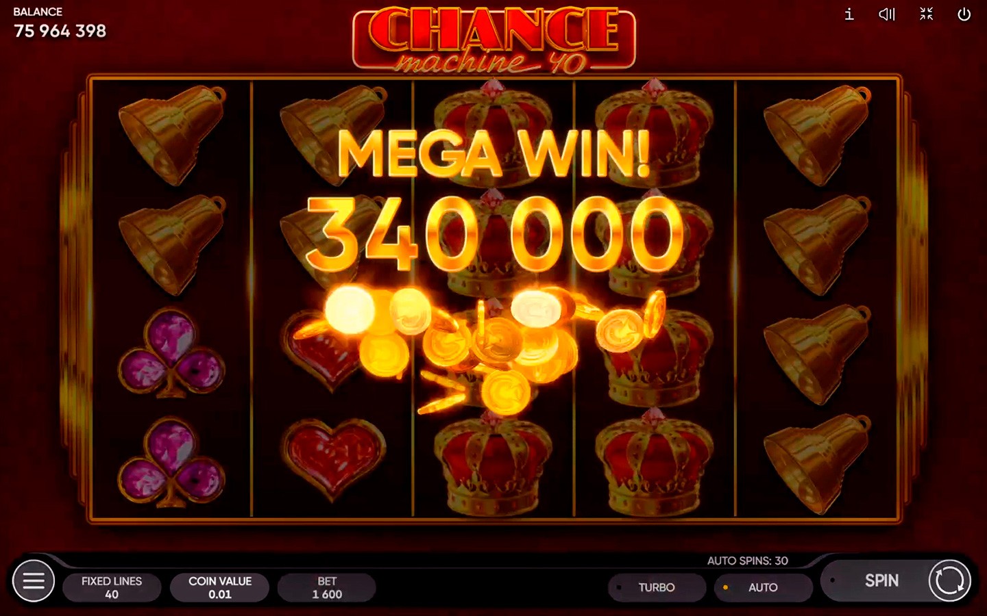 Chance Machine 40 — Скріншоти з гри 3 | GamblingShot