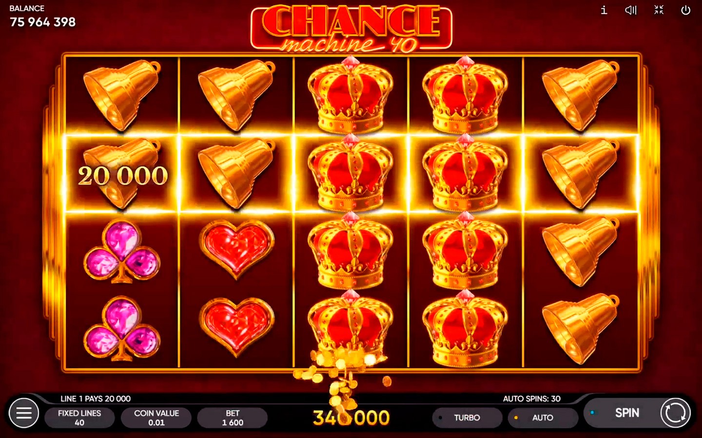 Chance Machine 40 — Скріншоти з гри 4 | GamblingShot