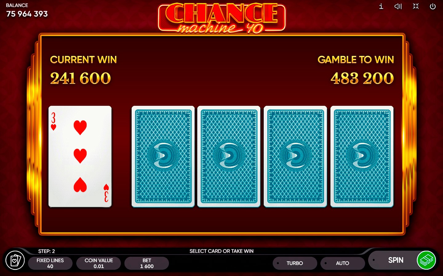 Chance Machine 40 — Скріншоти з гри 7 | GamblingShot