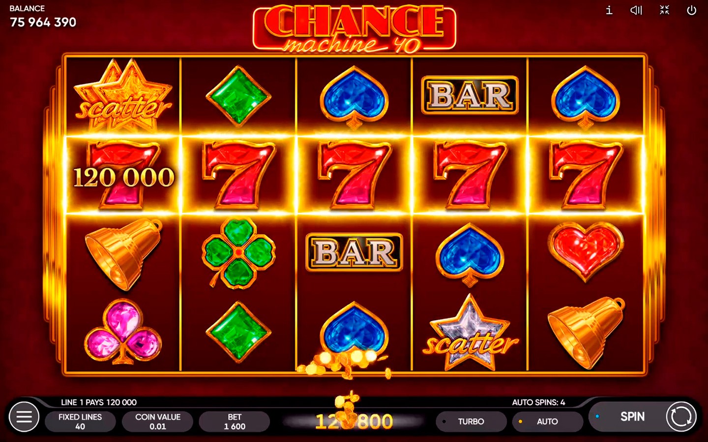Chance Machine 40 — Скріншоти з гри 8 | GamblingShot