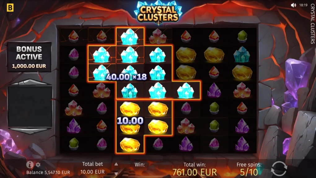 Crystal Clusters — Скриншоты из игры 1 | GamblingShot