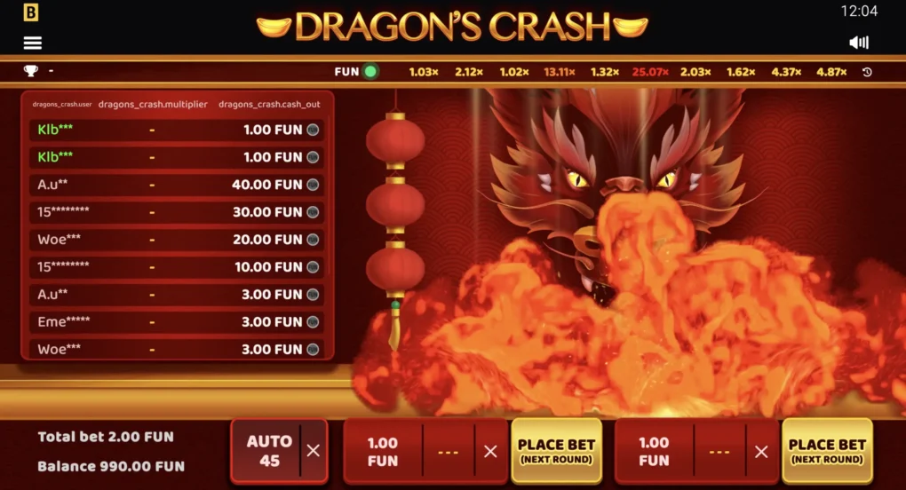 Dragon’s Crash — Game screenshots 1 | GamblingShot