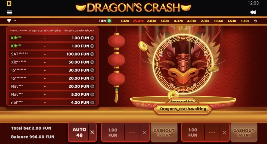 Dragon’s Crash — Game screenshots 2 | GamblingShot