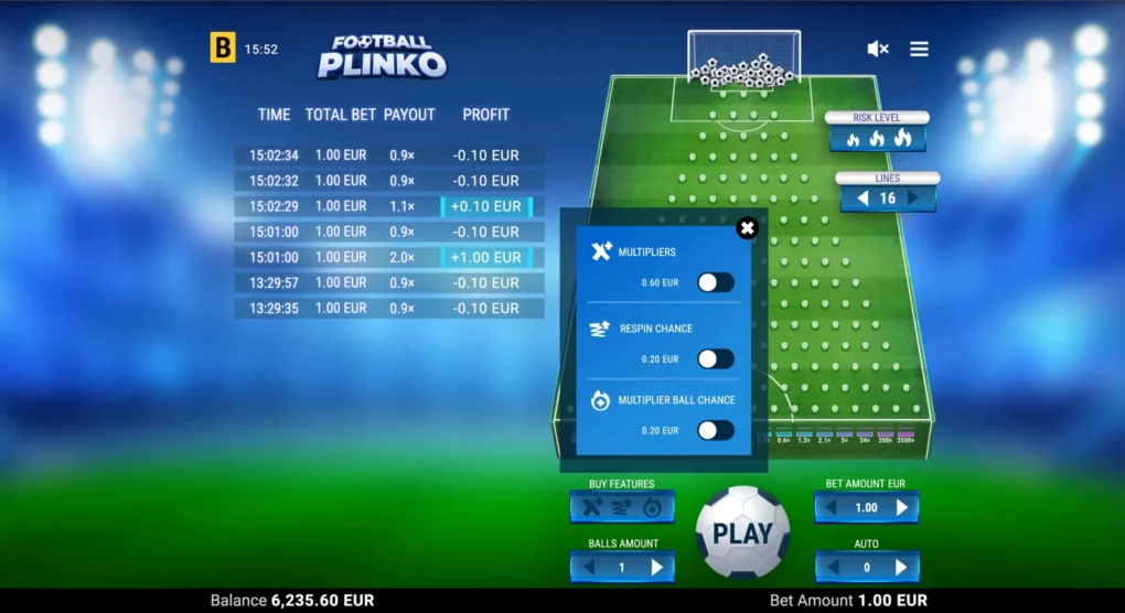 Football Plinko — Game screenshots 3 | GamblingShot