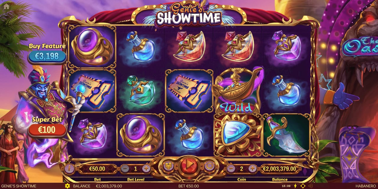 Genie’s Showtime — Скріншоти з гри 1 | GamblingShot