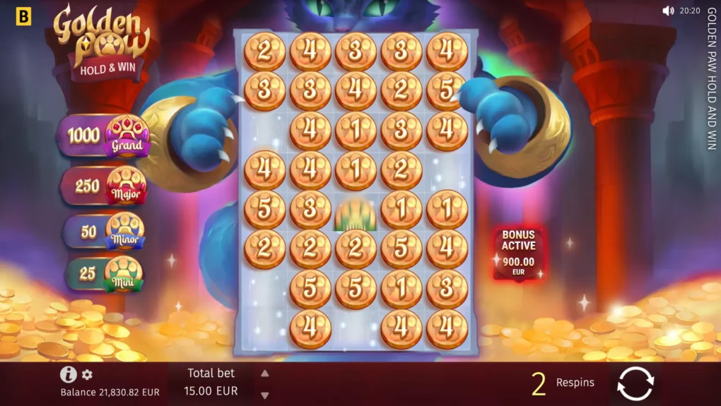 Golden Paw Hold & Win — Скриншоты из игры 4 | GamblingShot