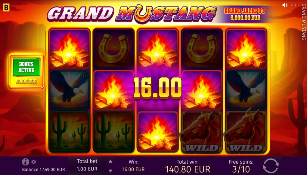 Grand Mustang — Game screenshots 1 | GamblingShot