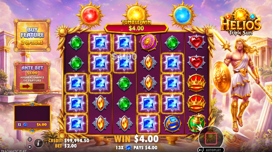 Helios – Triple Sun — Скриншоты из игры 1 | GamblingShot