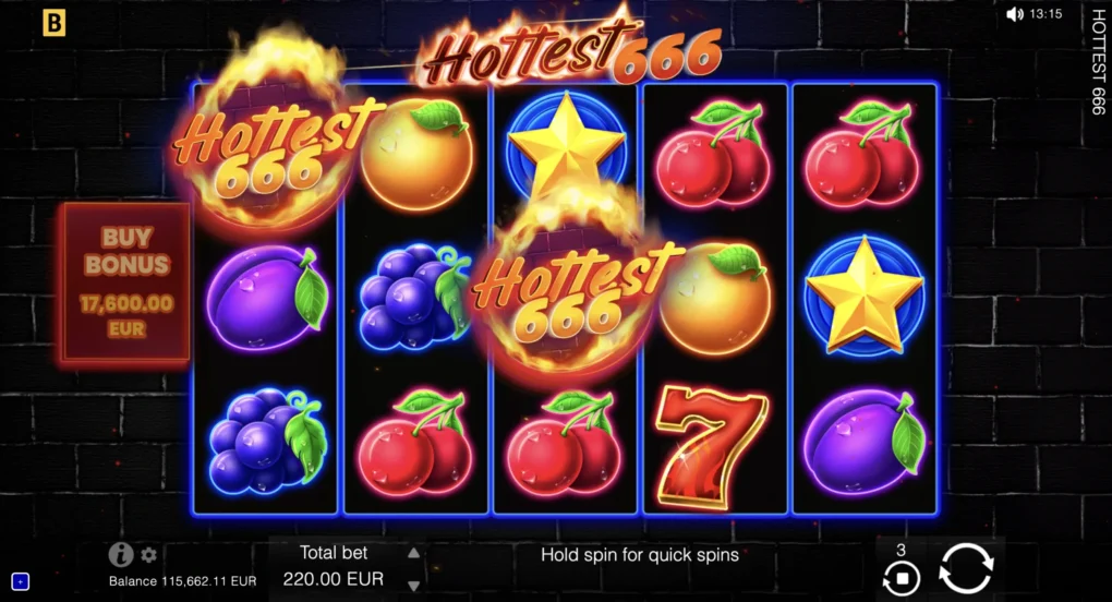 Hottest 666 — Скріншоти з гри 1 | GamblingShot