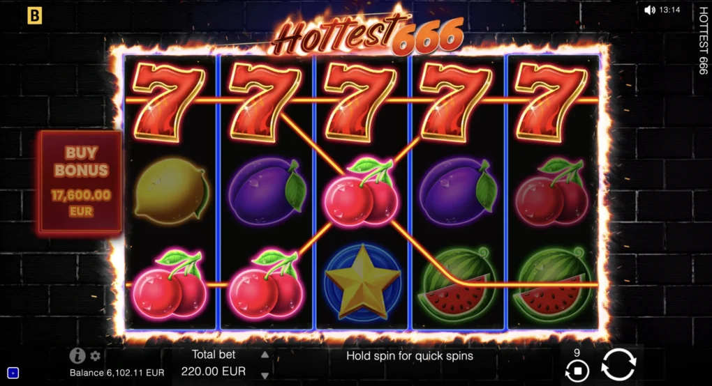 Hottest 666 — Скріншоти з гри 3 | GamblingShot