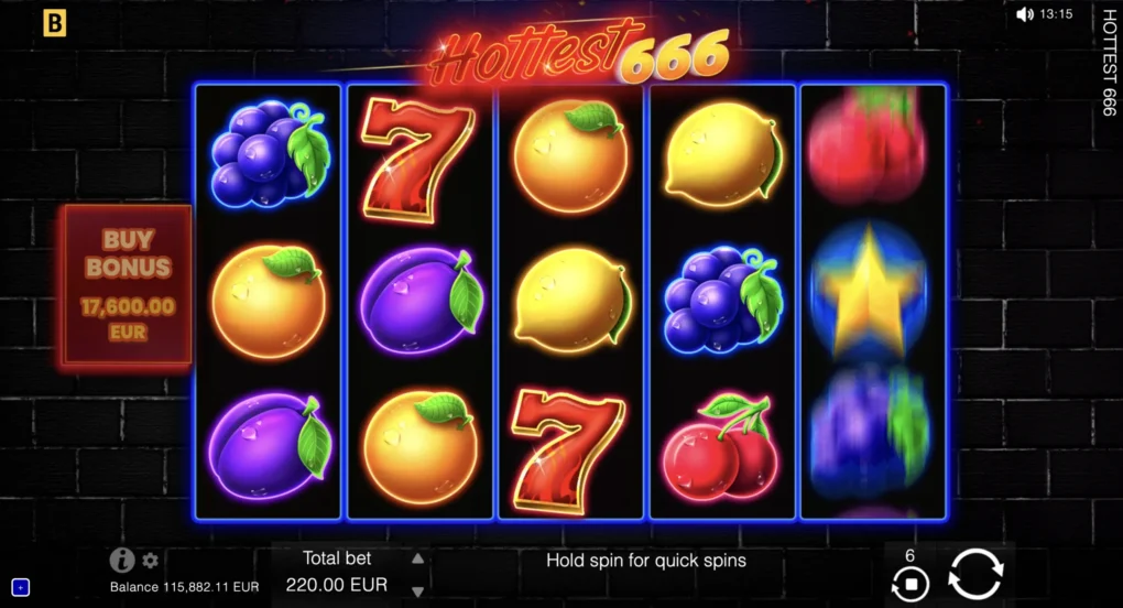 Hottest 666 — Скріншоти з гри 4 | GamblingShot