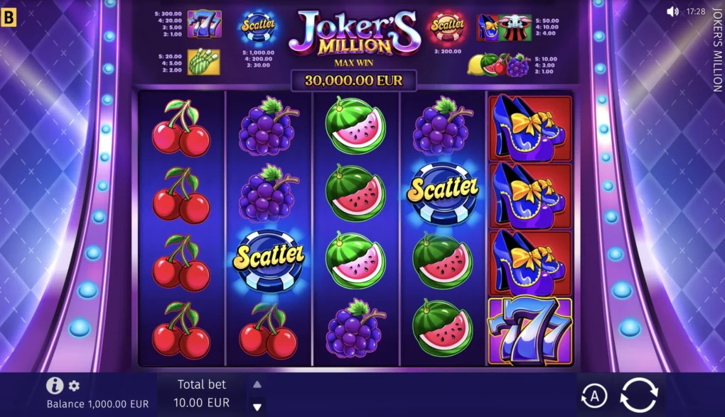 Joker’s Million — Скриншоты из игры 1 | GamblingShot