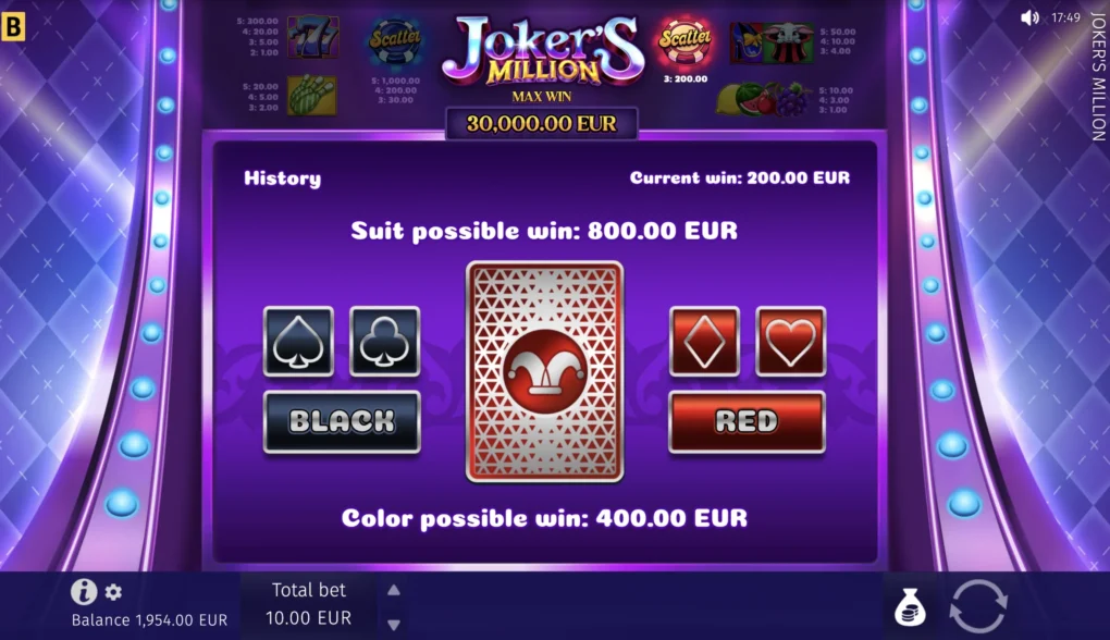 Joker’s Million — Скриншоты из игры 3 | GamblingShot