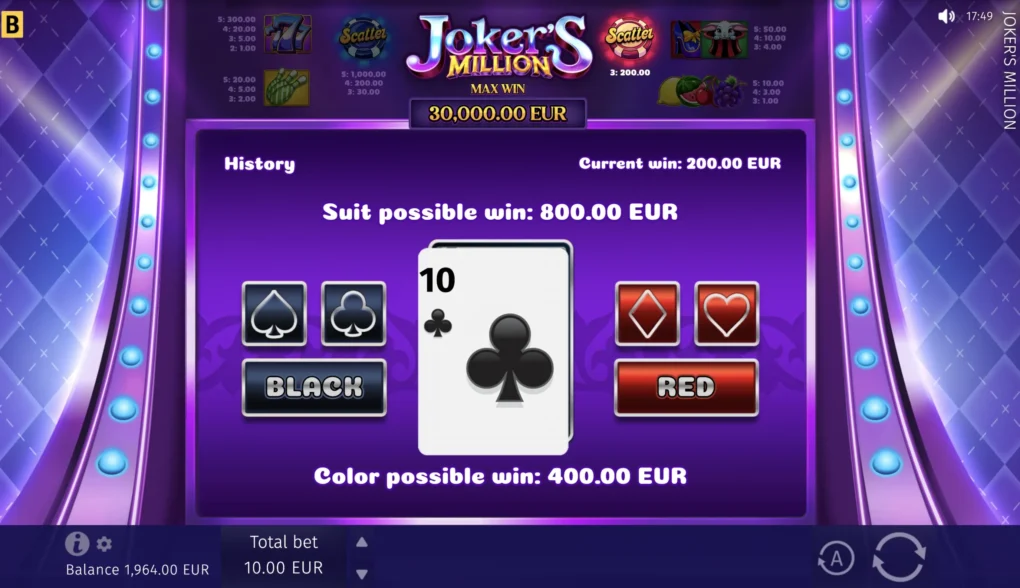 Joker’s Million — Скриншоты из игры 4 | GamblingShot