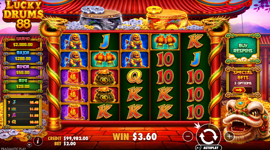 Lucky Drums 88 — Скриншоты из игры 3 | GamblingShot