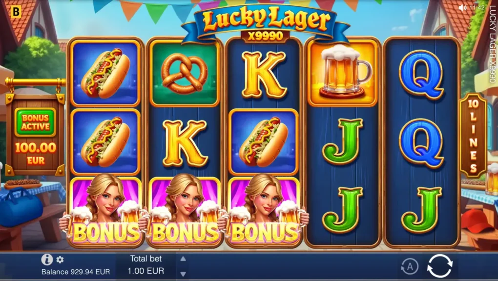 Lucky Lager x9990 — Скриншоты из игры 1 | GamblingShot