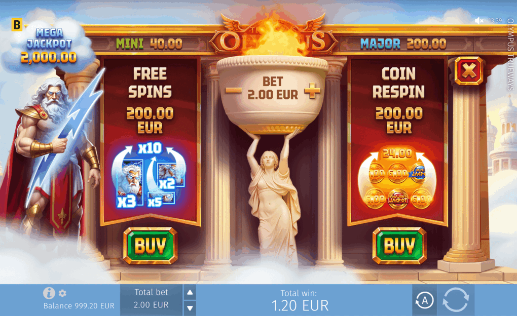 Olympus TRUEWAYS — Скриншоты из игры 5 | GamblingShot