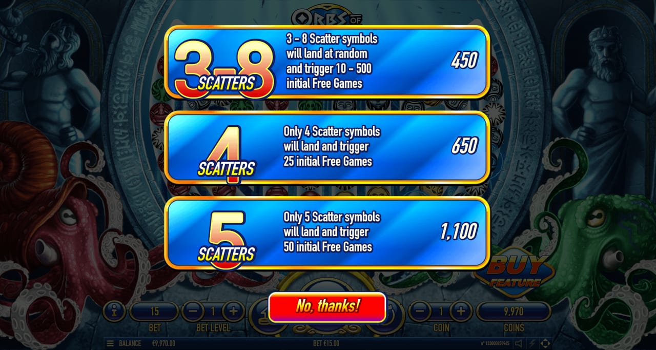 Orbs Of Atlantis — Game screenshots 1 | GamblingShot