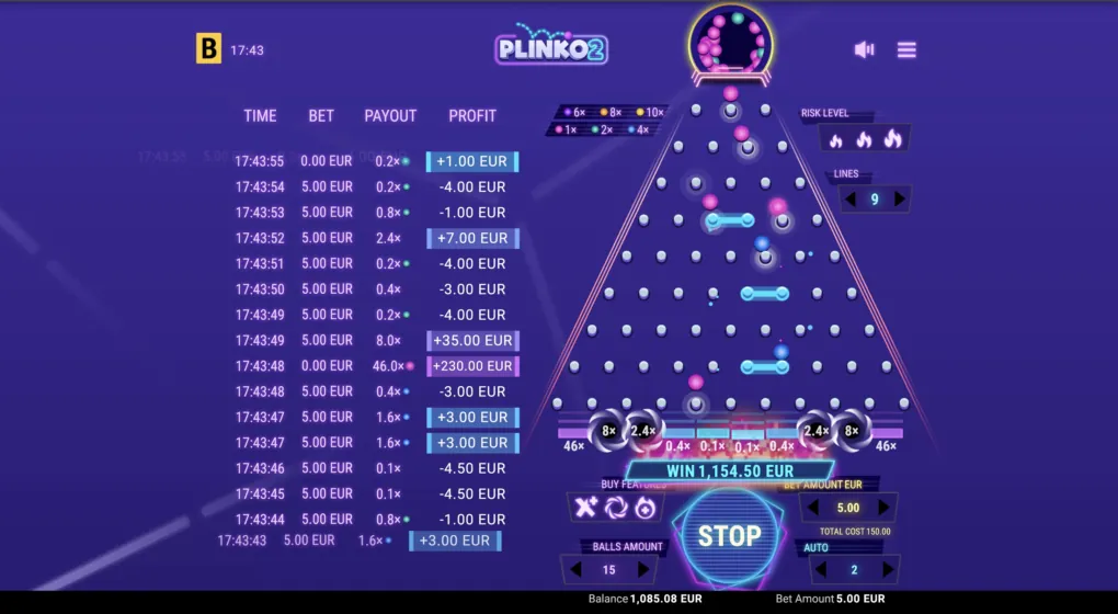 Plinko 2 — Скриншоты из игры 1 | GamblingShot