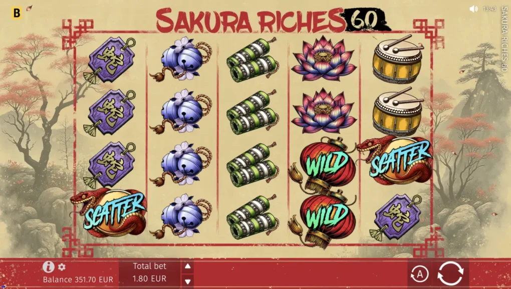 Sakura Riches 60 — Скриншоты из игры 1 | GamblingShot