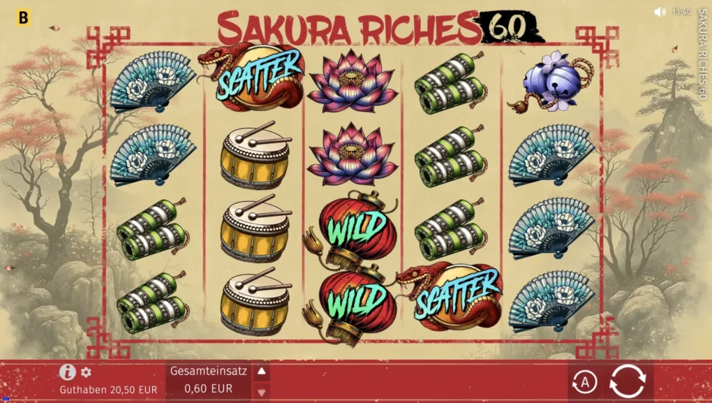 Sakura Riches 60 — Скриншоты из игры 4 | GamblingShot