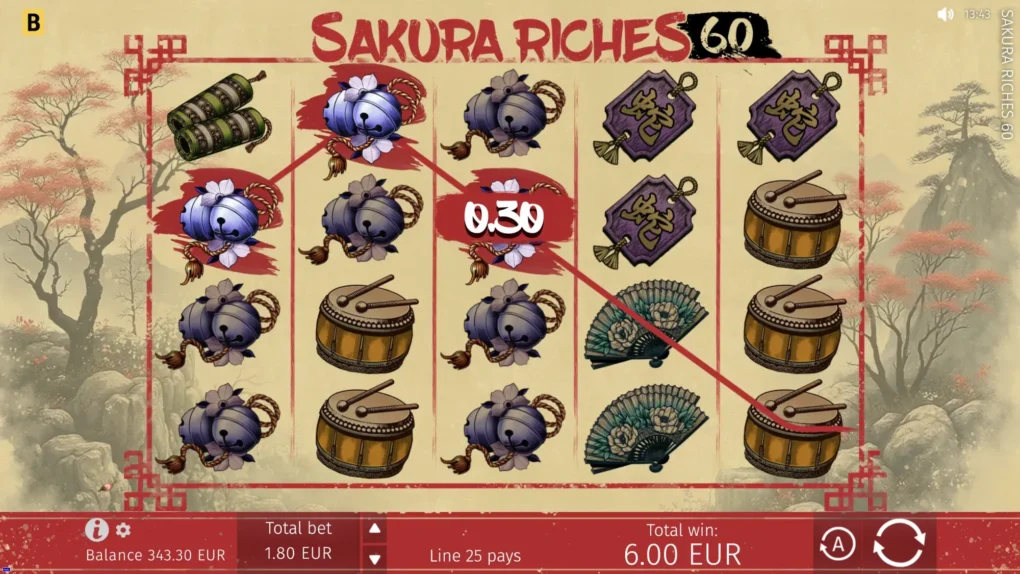 Sakura Riches 60 — Скриншоты из игры 6 | GamblingShot