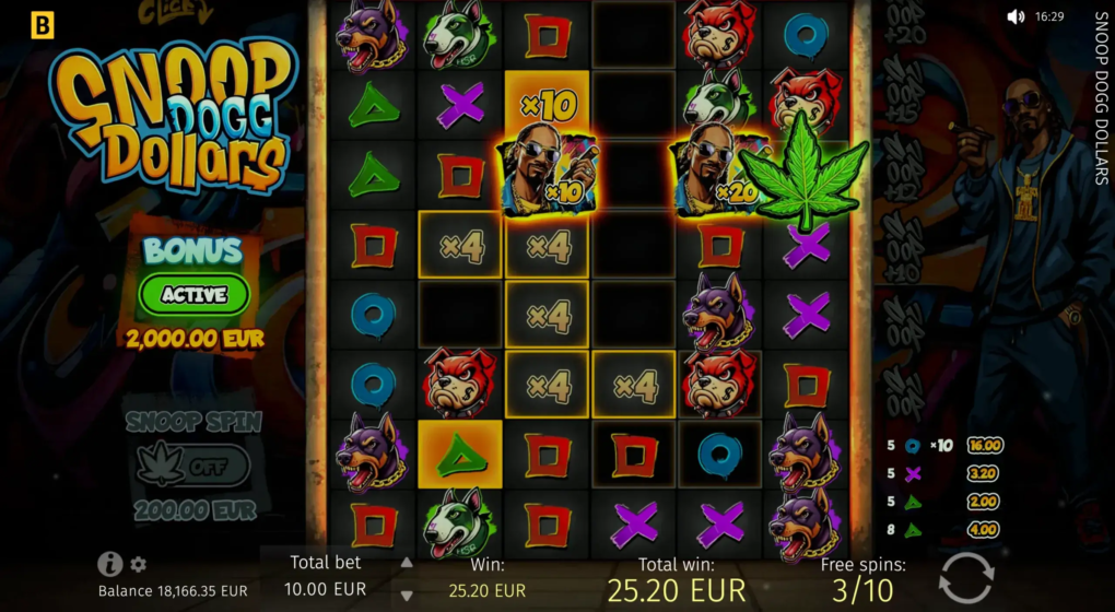 Snoop Dogg Dollars — Скриншоты из игры 1 | GamblingShot