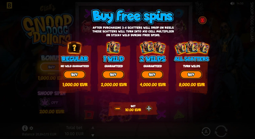 Snoop Dogg Dollars — Скриншоты из игры 3 | GamblingShot