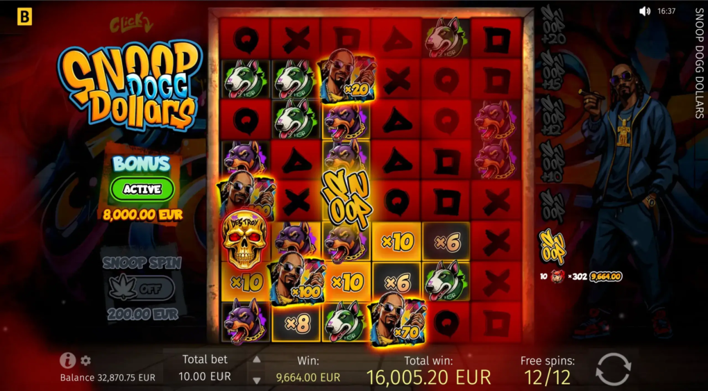 Snoop Dogg Dollars — Скриншоты из игры 6 | GamblingShot