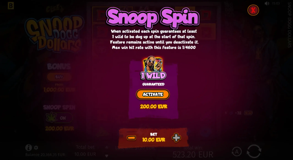 Snoop Dogg Dollars — Скриншоты из игры 8 | GamblingShot