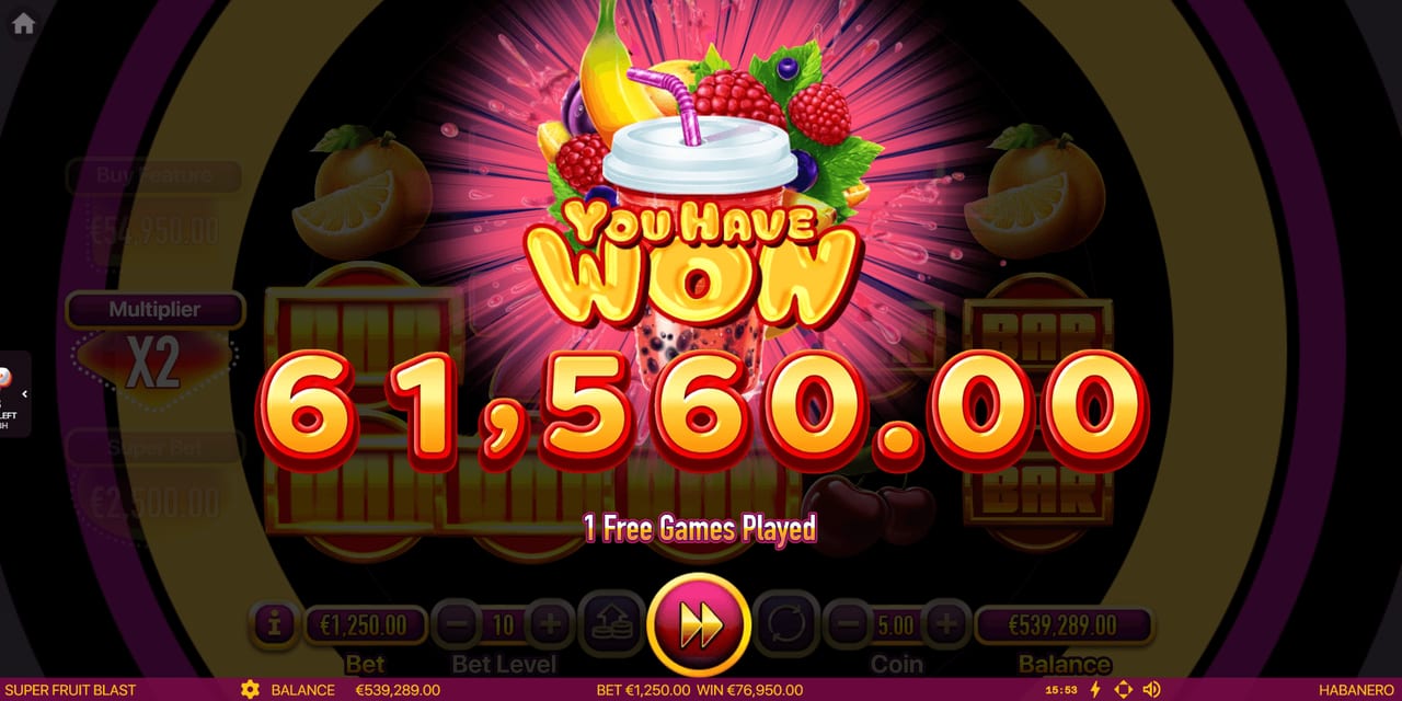 Super Fruit Blast — Скріншоти з гри 2 | GamblingShot